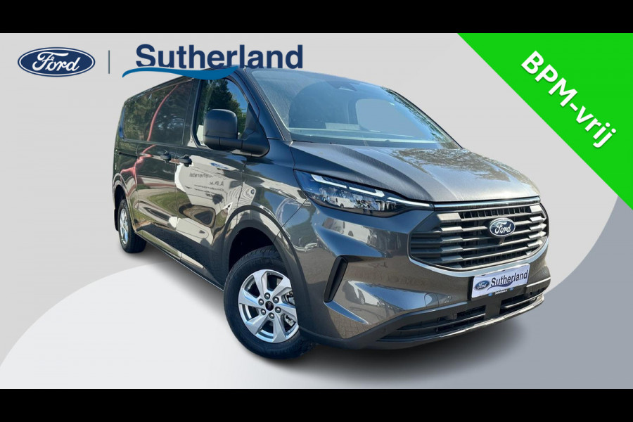 Ford Transit Custom 320 2.0 TDCI L2H1 Trend | SCI | Automaat 136pk | Adaptive cruise control | Dubbele schuifdeur | 8-weg bestuurderstoel + passagiersstoel | Stoelverwarming | Dodehoeksensoren | Navigatie | Elektrische inklapbare spiegels | 16 inch lichtmetalen velgen | Full LED | Dual-zone climate control | LED laadruimteverlichting
