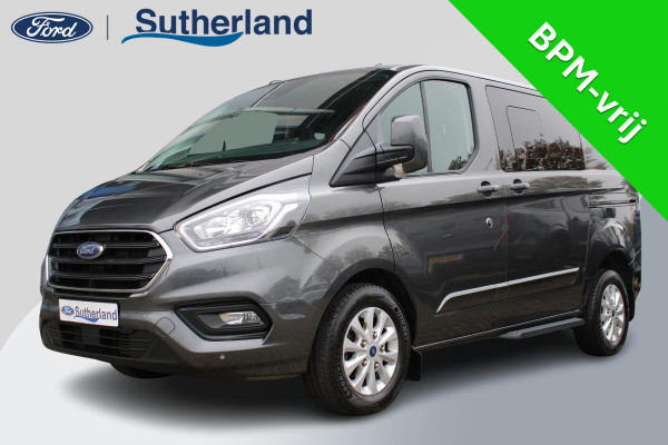 Ford Transit Custom 300 2.0 TDCI L1H1 Limited DC | 170pk Automaat | Dubbele cabine | Dubbele schuifdeur met ruit | Bijrijdersstoel | Stoelverwarming | Scherm | Camera | Achterklep