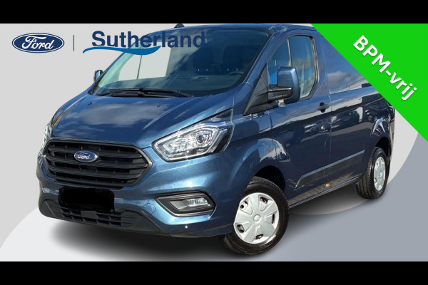 Ford Transit Custom 300 2.0 TDCI L2H1 Trend 130pk SCI | Automaat | Driver Assistance Pack Premium | Navigatiesysteem | Camera| Reservewiel | Chrome Blue Metallic