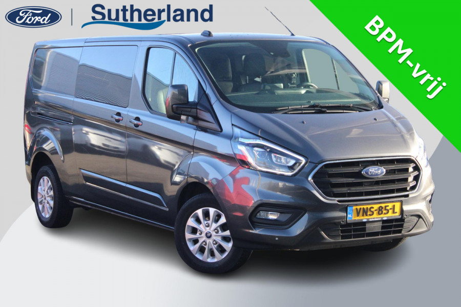 Ford Transit Custom 300 2.0 TDCI L2H1 Limited DC 130pk | ZUID | Dubbele Cabine | Xenon | Trekhaak | Elek. Verstelbare Stoel | Winterpack |