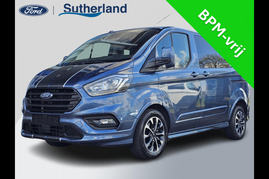 Ford Transit Custom 320 2.0 TDCI L1H1 Sport DC 185pk Automaat | DC | Dubbele Cabine | Adaptive cruise control | Dubbele schuifdeur | Trekhaak | Camera | Navigatie | Stoel-Stoel | Stoelverwarming