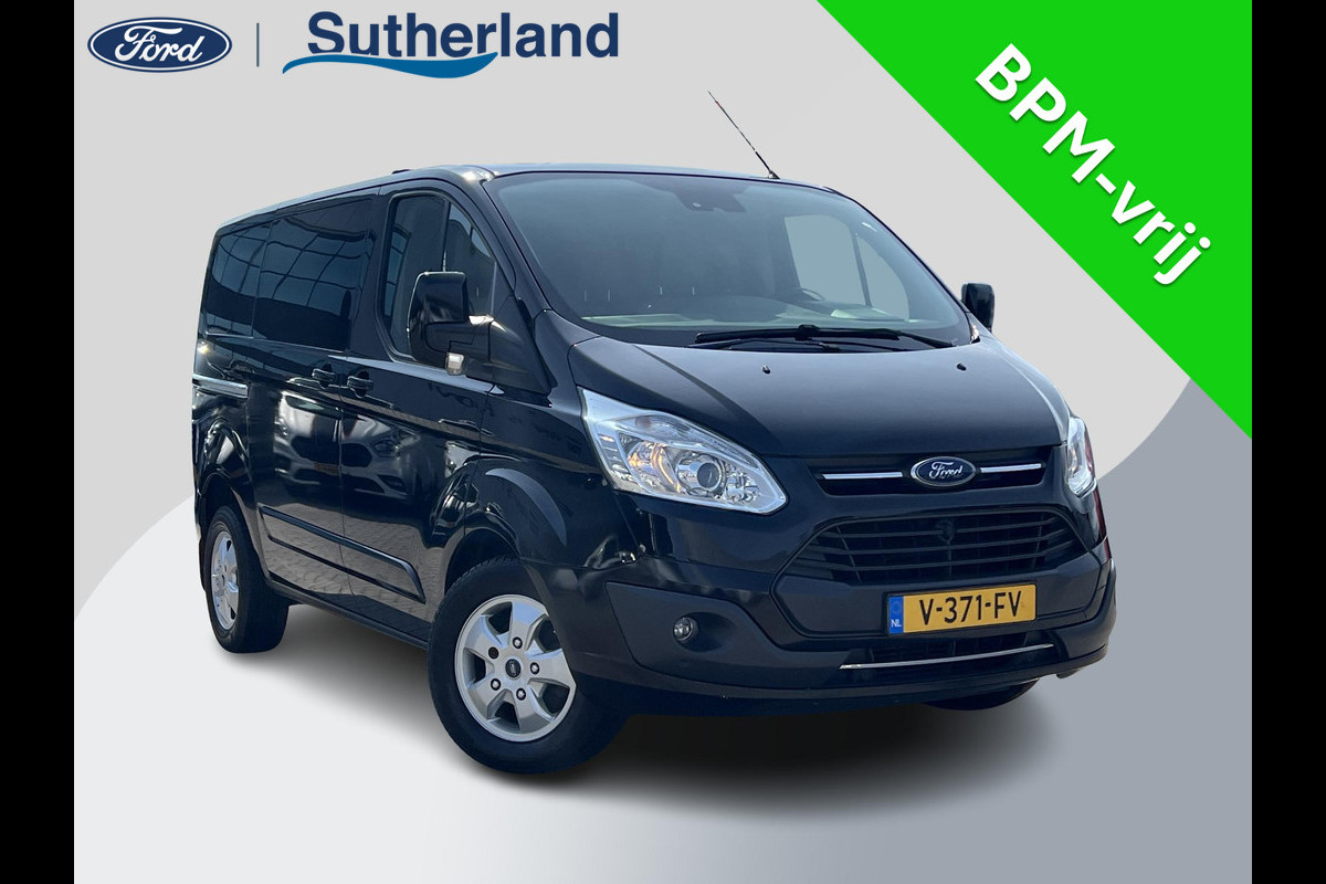 Ford Transit Custom 290 2.0 TDCI L1H1 Limited DC 170pk Zuid | Dubbele Cabine | Automaat | Leer | Stoelverwarming | Camera achter | Dubbele schuifdeur |