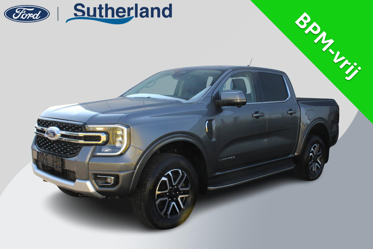 Ford Ranger 2.0 EcoBlue Limited 4WD | Navigatie | Camera | Stoelverwarming | 3.500kg trekgewicht | 2-zitter