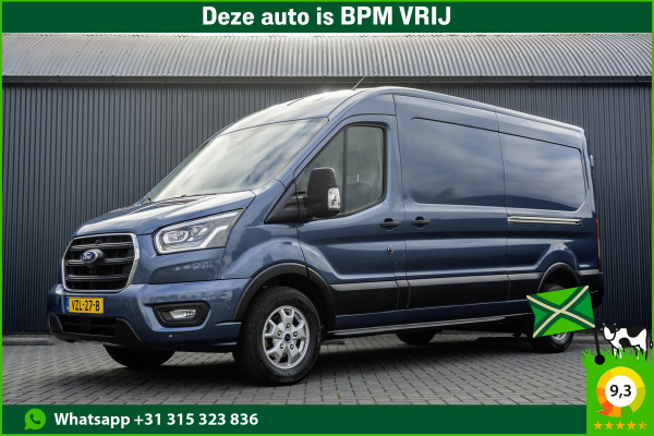 Ford Transit 350 TDCI | L3H2 | Limited | LED | Camera | 12" Display | CarPlay | Navi | Zijschuifdeur R+L | Cruise | Climate | PDC | Eco | Eur