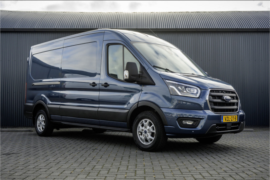 Ford Transit 350 TDCI | L3H2 | Limited | LED | Camera | 12" Display | CarPlay | Navi | Zijschuifdeur R+L | Cruise | Climate | PDC | Eco | Eur