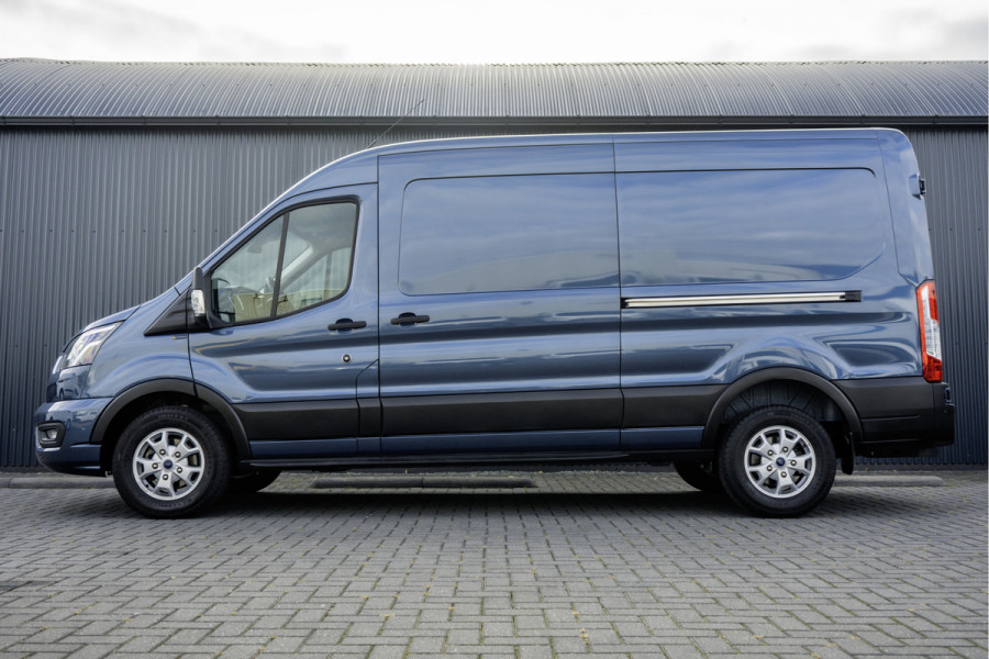 Ford Transit 350 TDCI | L3H2 | Limited | LED | Camera | 12" Display | CarPlay | Navi | Zijschuifdeur R+L | Cruise | Climate | PDC | Eco | Eur