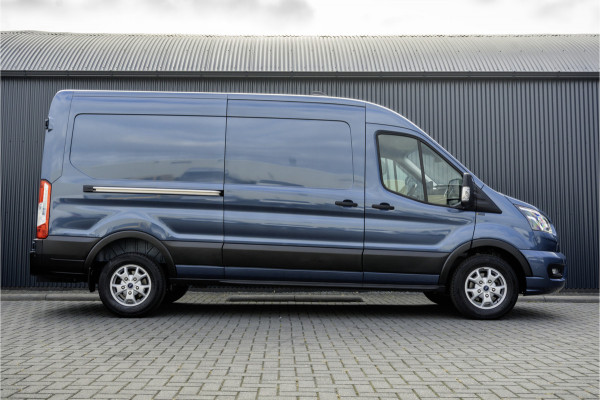 Ford Transit 350 TDCI | L3H2 | Limited | LED | Camera | 12" Display | CarPlay | Navi | Zijschuifdeur R+L | Cruise | Climate | PDC | Eco | Eur