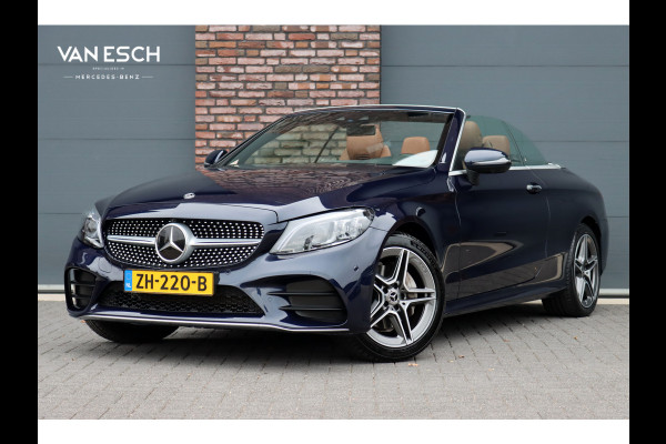 Mercedes-Benz C-Klasse Cabrio 200 AMG Line Premium+ | Luchtvering | Distronic+ | Burmester | Memory "| Airscarf | Leder | Keyless Go | Surround Camera | Rijassistentiepakket |