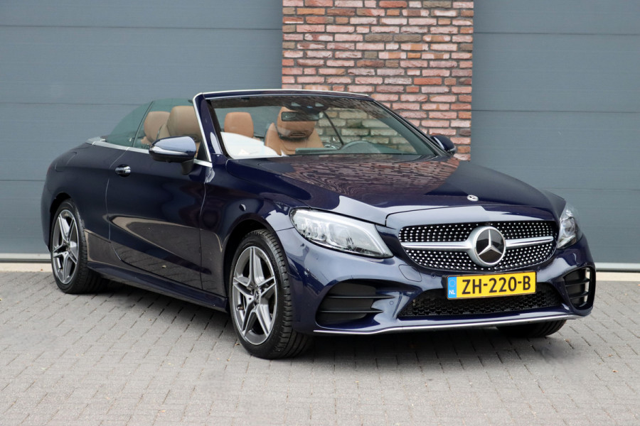 Mercedes-Benz C-Klasse Cabrio 200 AMG Line Premium+ | Luchtvering | Distronic+ | Burmester | Memory "| Airscarf | Leder | Keyless Go | Surround Camera | Rijassistentiepakket |