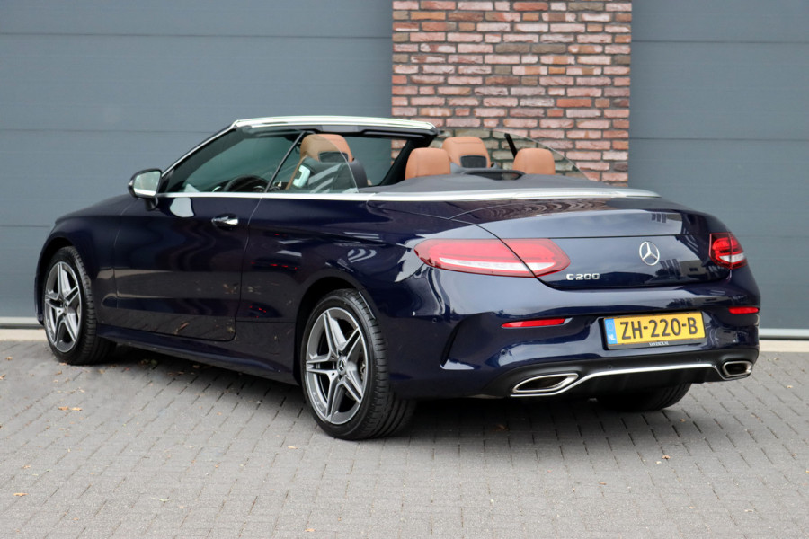 Mercedes-Benz C-Klasse Cabrio 200 AMG Line Premium+ | Luchtvering | Distronic+ | Burmester | Memory "| Airscarf | Leder | Keyless Go | Surround Camera | Rijassistentiepakket |