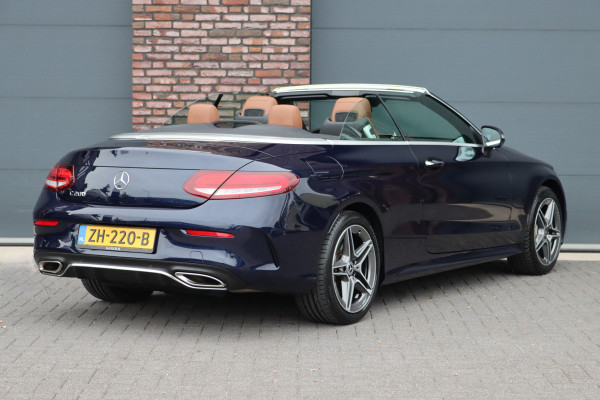 Mercedes-Benz C-Klasse Cabrio 200 AMG Line Premium+ | Luchtvering | Distronic+ | Burmester | Memory "| Airscarf | Leder | Keyless Go | Surround Camera | Rijassistentiepakket |