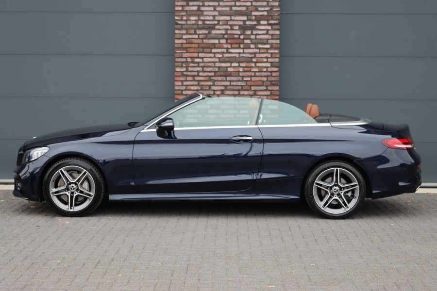 Mercedes-Benz C-Klasse Cabrio 200 AMG Line Premium+ | Luchtvering | Distronic+ | Burmester | Memory "| Airscarf | Leder | Keyless Go | Surround Camera | Rijassistentiepakket |