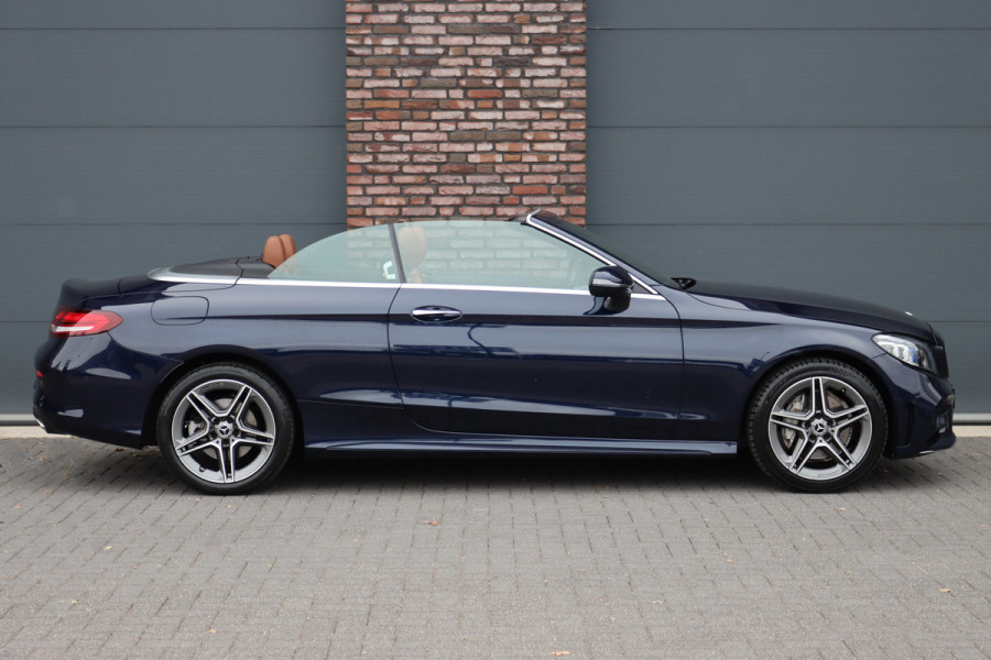 Mercedes-Benz C-Klasse Cabrio 200 AMG Line Premium+ | Luchtvering | Distronic+ | Burmester | Memory "| Airscarf | Leder | Keyless Go | Surround Camera | Rijassistentiepakket |