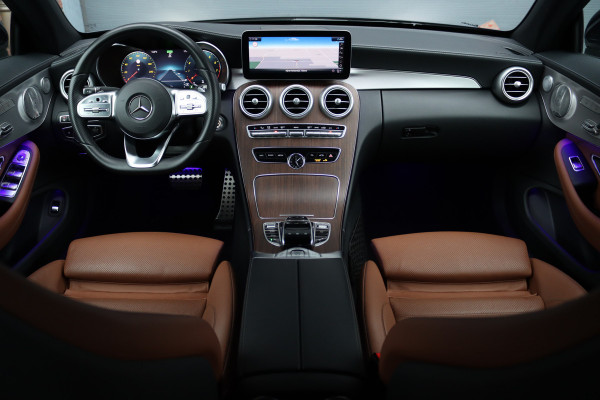 Mercedes-Benz C-Klasse Cabrio 200 AMG Line Premium+ | Luchtvering | Distronic+ | Burmester | Memory "| Airscarf | Leder | Keyless Go | Surround Camera | Rijassistentiepakket |