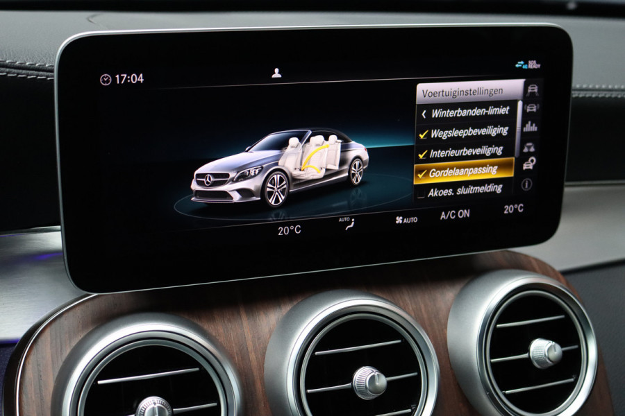 Mercedes-Benz C-Klasse Cabrio 200 AMG Line Premium+ | Luchtvering | Distronic+ | Burmester | Memory "| Airscarf | Leder | Keyless Go | Surround Camera | Rijassistentiepakket |