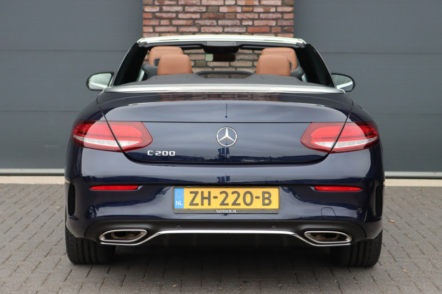Mercedes-Benz C-Klasse Cabrio 200 AMG Line Premium+ | Luchtvering | Distronic+ | Burmester | Memory "| Airscarf | Leder | Keyless Go | Surround Camera | Rijassistentiepakket |