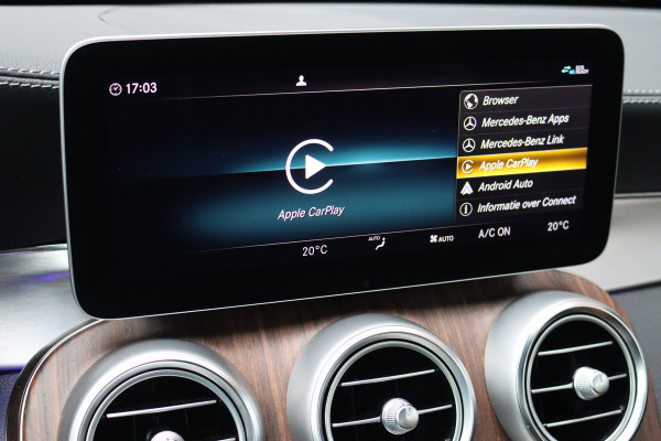 Mercedes-Benz C-Klasse Cabrio 200 AMG Line Premium+ | Luchtvering | Distronic+ | Burmester | Memory "| Airscarf | Leder | Keyless Go | Surround Camera | Rijassistentiepakket |