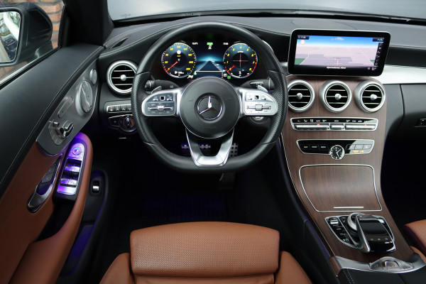 Mercedes-Benz C-Klasse Cabrio 200 AMG Line Premium+ | Luchtvering | Distronic+ | Burmester | Memory "| Airscarf | Leder | Keyless Go | Surround Camera | Rijassistentiepakket |