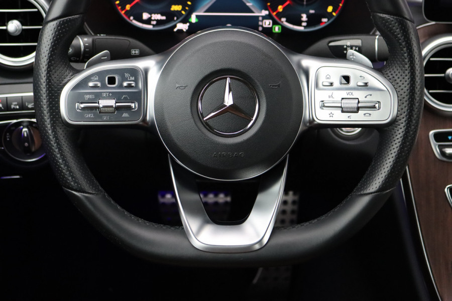 Mercedes-Benz C-Klasse Cabrio 200 AMG Line Premium+ | Luchtvering | Distronic+ | Burmester | Memory "| Airscarf | Leder | Keyless Go | Surround Camera | Rijassistentiepakket |