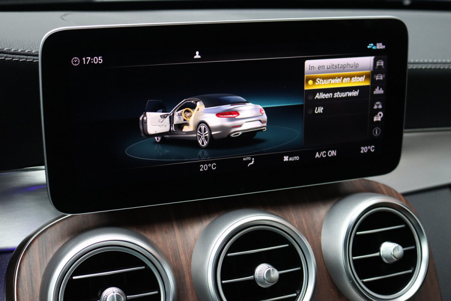Mercedes-Benz C-Klasse Cabrio 200 AMG Line Premium+ | Luchtvering | Distronic+ | Burmester | Memory "| Airscarf | Leder | Keyless Go | Surround Camera | Rijassistentiepakket |