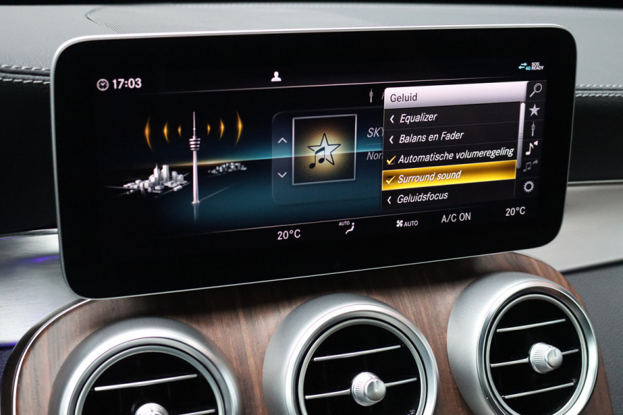Mercedes-Benz C-Klasse Cabrio 200 AMG Line Premium+ | Luchtvering | Distronic+ | Burmester | Memory "| Airscarf | Leder | Keyless Go | Surround Camera | Rijassistentiepakket |