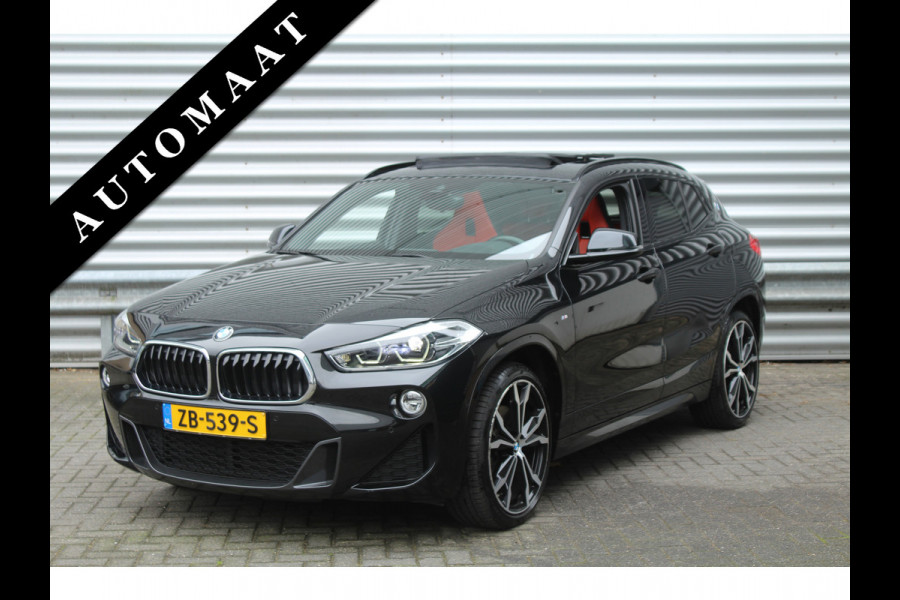 BMW X2 sDrive20i High 192pk Executive AUTOMAAT NL-Auto NAP 1e Eigenaar Panoramadak Clima Cruise Navi HUD El. Klep Trekhaak 1800kg