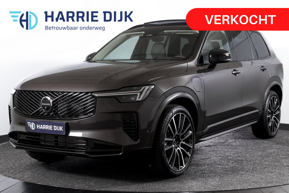 Volvo XC90 2.0 T8 Plug-in hybrid AWD Ultra Dark | Leder Pakket | S/K-Panodak | Luchtvering | Bowers & Wilkins | Elek. Stoel-+massage+verwarming & Ventilatie | Head-Up | Adapt. Cruise |  360 Camera | Google +App. Connect | 22" Diamond 7879