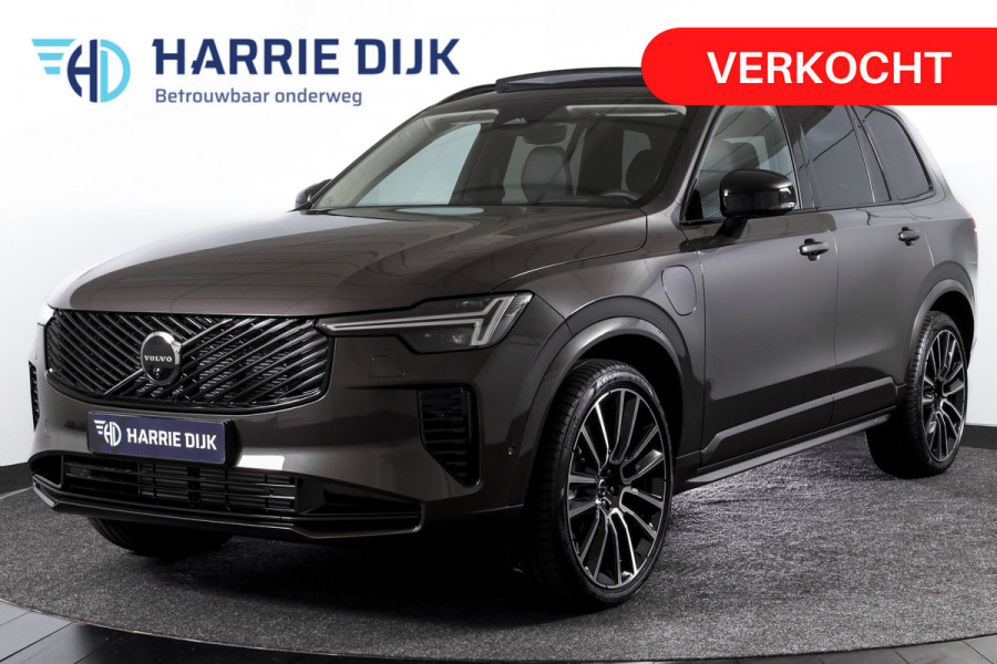 Volvo XC90 2.0 T8 Plug-in hybrid AWD Ultra Dark | Leder Pakket | S/K-Panodak | Luchtvering | Bowers & Wilkins | Elek. Stoel-+massage+verwarming & Ventilatie | Head-Up | Adapt. Cruise |  360 Camera | Google +App. Connect | 22" Diamond 7879