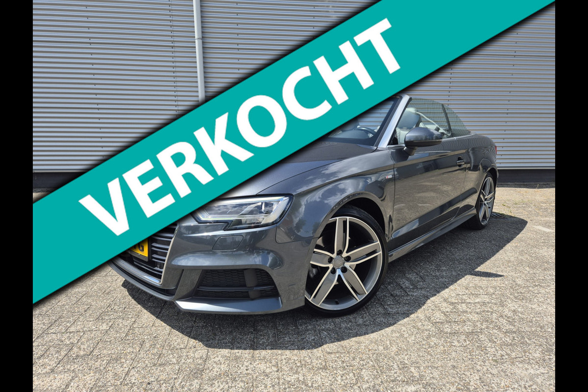 Audi A3 Cabriolet 1.4 TFSI CoD Sport S Line Edition Automaat,virtueeldashbord,airco,cruise,navigatie,stoelverwarming,parkeersens,