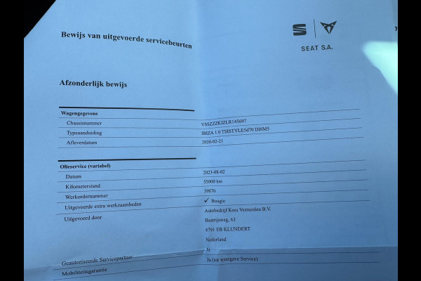 Seat Ibiza 1.0 TSI Style * Navigatie * Camera * Lichtmetalen Velgen * Cruise Control *