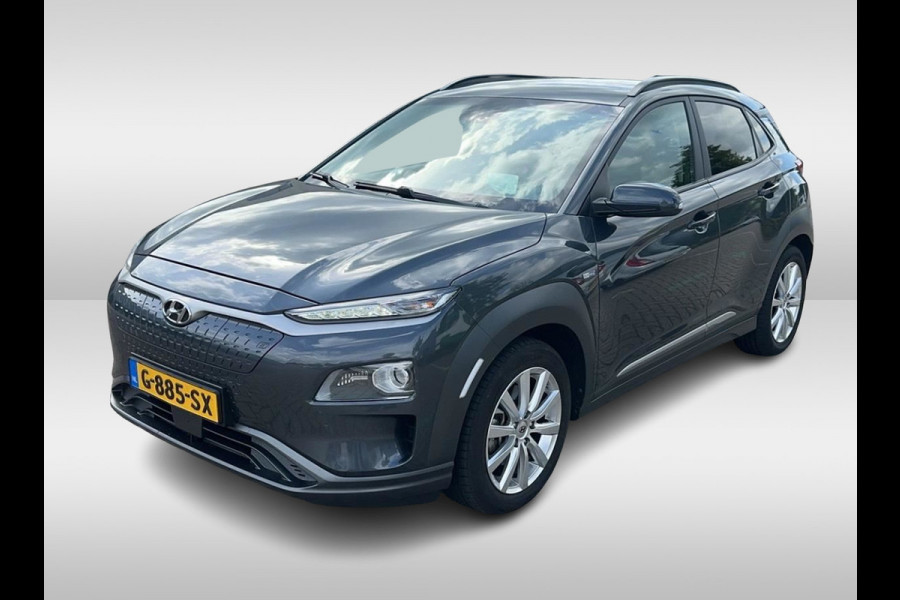 Hyundai Kona EV Premium 64 kWh / Leder / Headup display / Camera / Keyless / Navigatie / Stoel verwarming