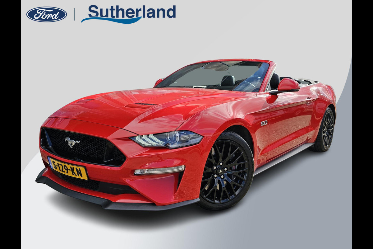 Ford Mustang Convertible 5.0 V8 GT | Dealeronderhouden | B&O Audio | Stoelverwarming + Koeling | Navigatie | Adaptive Cruise Control |