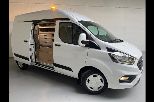Ford Transit Custom SERVICEWAGEN LANG/ HOOG 320 2.0 TDCI EURO6 L2H2 3ZITS, TREND, SORTIMO INRICHTING ,V230 OMVORMER, RIJKLAARPRIJS