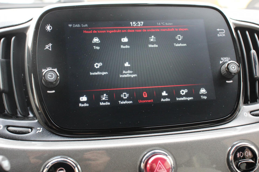 Fiat 500C 1.0 Hybrid Dolcevita Lederen Bekleding Cruise Control Climate Control  Parkeersensoren Achter DAB Lichtmetalen Velgen