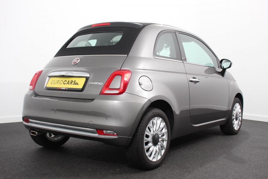 Fiat 500C 1.0 Hybrid Dolcevita Lederen Bekleding Cruise Control Climate Control  Parkeersensoren Achter DAB Lichtmetalen Velgen