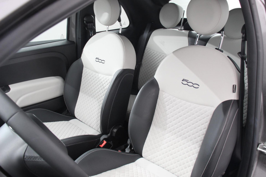 Fiat 500C 1.0 Hybrid Dolcevita Lederen Bekleding Cruise Control Climate Control  Parkeersensoren Achter DAB Lichtmetalen Velgen