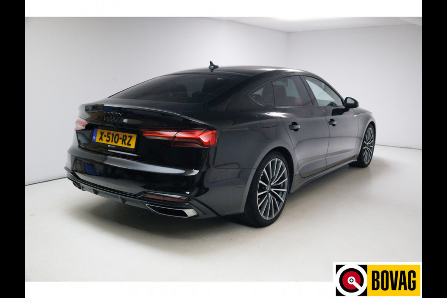 Audi A5 Sportback 40 TFSI 2x S-Line 204 PK | Navigatie | App. connect | Elc. achterklep | Stoelverwarming | Adaptieve cruise control, 19" LMV, Draadloze tel. lader, Extra getiunt glas