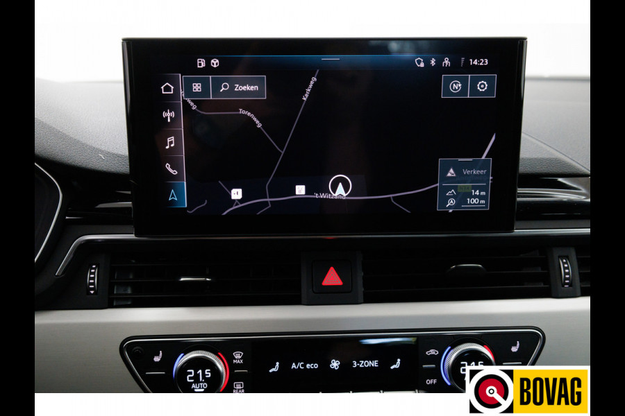 Audi A5 Sportback 40 TFSI 2x S-Line 204 PK | Navigatie | App. connect | Elc. achterklep | Stoelverwarming | Adaptieve cruise control, 19" LMV, Draadloze tel. lader, Extra getiunt glas