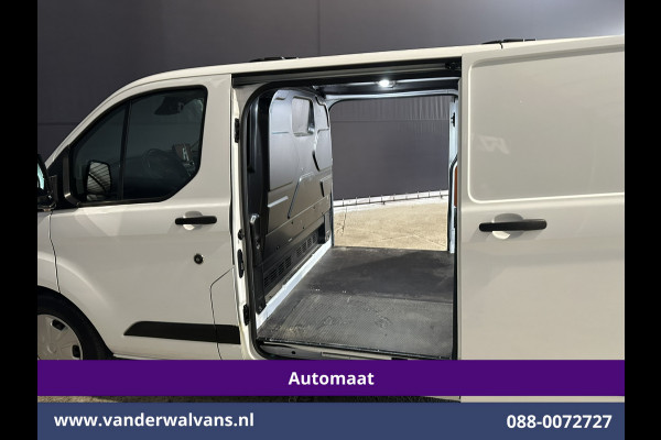 Ford Transit Custom 2.0 TDCI 130pk Automaat L2H1 Euro6 Airco | 2x Zijdeur | Trekhaak | Dakdragers | Camera | Navigatie LED, Cruisecontrol, Android Auto, Stoelverwarming, Verwarmde voorruit, Parkeersensoren