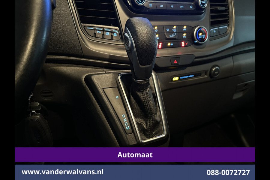 Ford Transit Custom 2.0 TDCI 130pk Automaat L2H1 Euro6 Airco | 2x Zijdeur | Trekhaak | Dakdragers | Camera | Navigatie LED, Cruisecontrol, Android Auto, Stoelverwarming, Verwarmde voorruit, Parkeersensoren