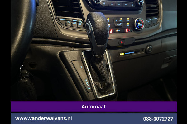 Ford Transit Custom 2.0 TDCI 130pk Automaat L2H1 Euro6 Airco | 2x Zijdeur | Trekhaak | Dakdragers | Camera | Navigatie LED, Cruisecontrol, Android Auto, Stoelverwarming, Verwarmde voorruit, Parkeersensoren