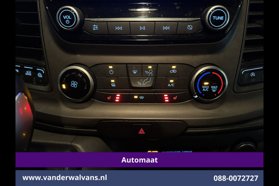 Ford Transit Custom 2.0 TDCI 130pk Automaat L2H1 Euro6 Airco | 2x Zijdeur | Trekhaak | Dakdragers | Camera | Navigatie LED, Cruisecontrol, Android Auto, Stoelverwarming, Verwarmde voorruit, Parkeersensoren