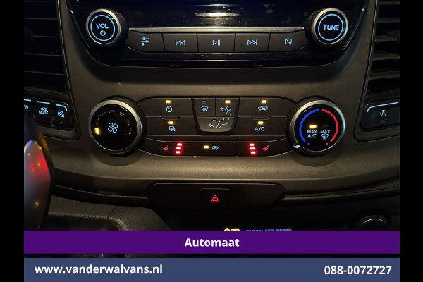 Ford Transit Custom 2.0 TDCI 130pk Automaat L2H1 Euro6 Airco | 2x Zijdeur | Trekhaak | Dakdragers | Camera | Navigatie LED, Cruisecontrol, Android Auto, Stoelverwarming, Verwarmde voorruit, Parkeersensoren