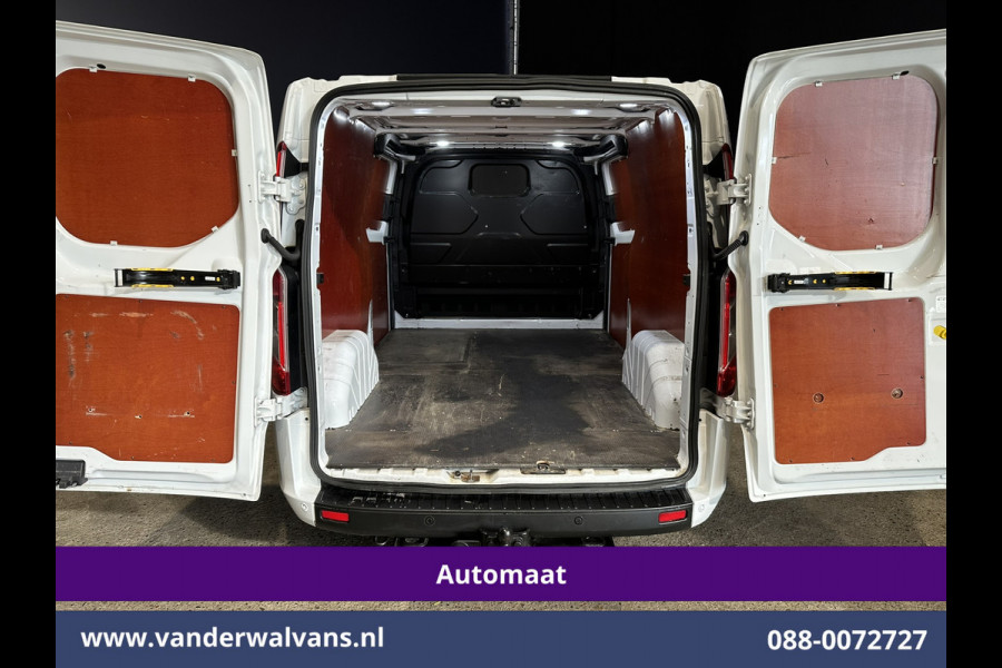 Ford Transit Custom 2.0 TDCI 130pk Automaat L2H1 Euro6 Airco | 2x Zijdeur | Trekhaak | Dakdragers | Camera | Navigatie LED, Cruisecontrol, Android Auto, Stoelverwarming, Verwarmde voorruit, Parkeersensoren