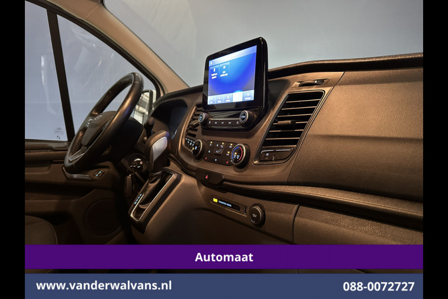 Ford Transit Custom 2.0 TDCI 130pk Automaat L2H1 Euro6 Airco | 2x Zijdeur | Trekhaak | Dakdragers | Camera | Navigatie LED, Cruisecontrol, Android Auto, Stoelverwarming, Verwarmde voorruit, Parkeersensoren