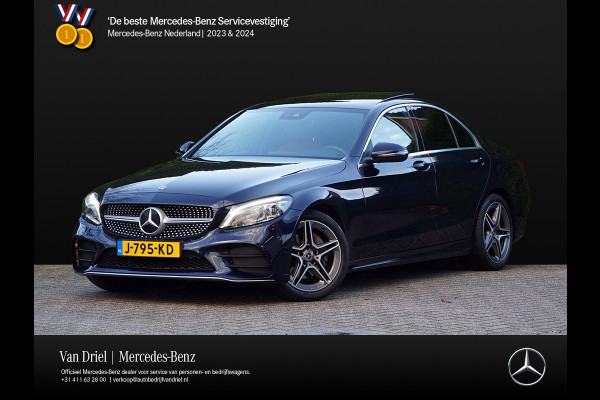 Mercedes-Benz C-Klasse C 180 AMG line | Sound Multibeam Panoramadak Bruin leder Artico
