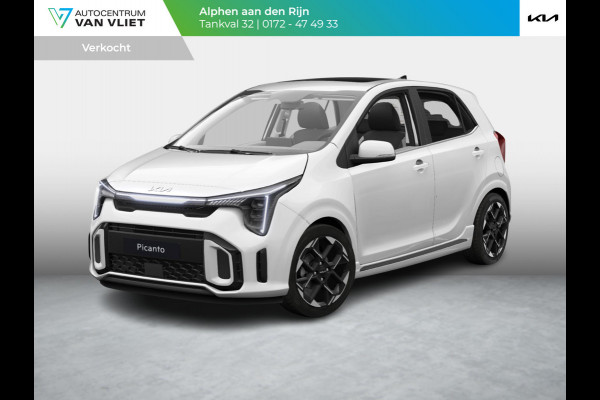 Kia Picanto 1.0 DPI GT-Line | Snel leverbaar | Schuifkanteldak| Dode hoek assistentie | stoel en stuurverwarming |