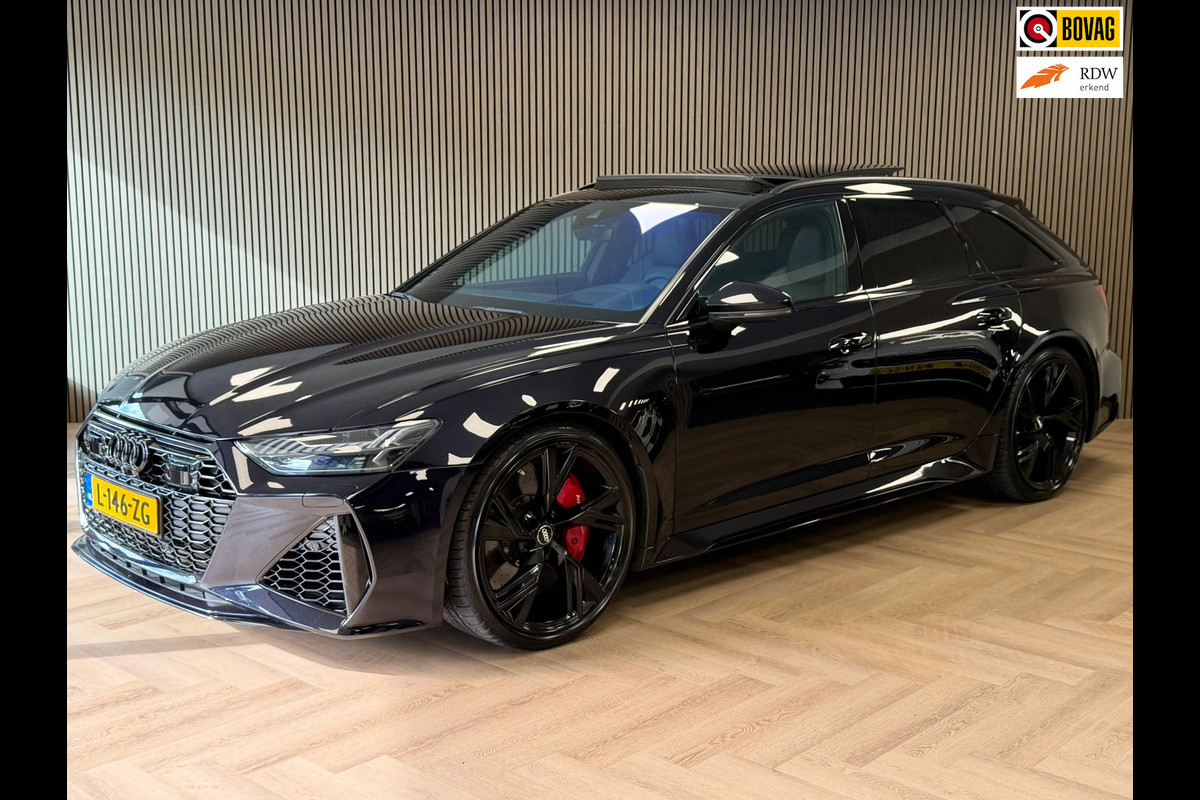 Audi A6 Avant RS 6 TFSI quattro AUT. KERAMISCHE SCHIJVEN PANORAMADAK HEAD-UP KEYLESS LEDER CAMERA AMBIANCE APPLE CARPLAY NAVIGATIE