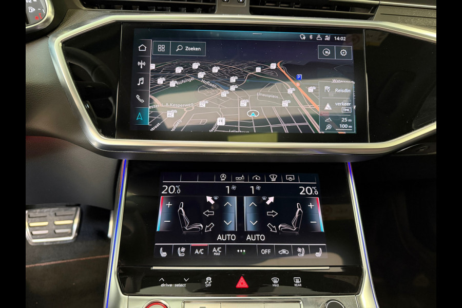 Audi A6 Avant RS 6 TFSI quattro AUT. KERAMISCHE SCHIJVEN PANORAMADAK HEAD-UP KEYLESS LEDER CAMERA AMBIANCE APPLE CARPLAY NAVIGATIE