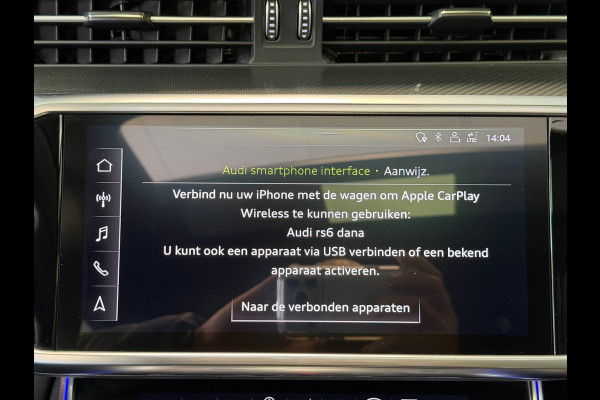 Audi A6 Avant RS 6 TFSI quattro AUT. KERAMISCHE SCHIJVEN PANORAMADAK HEAD-UP KEYLESS LEDER CAMERA AMBIANCE APPLE CARPLAY NAVIGATIE